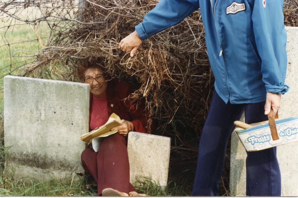 Bessie Gannon and Midge Rafton recording N end of Kendall Cemetery Utica OGSbranch22_988.jpg