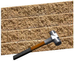 Hammer and wall